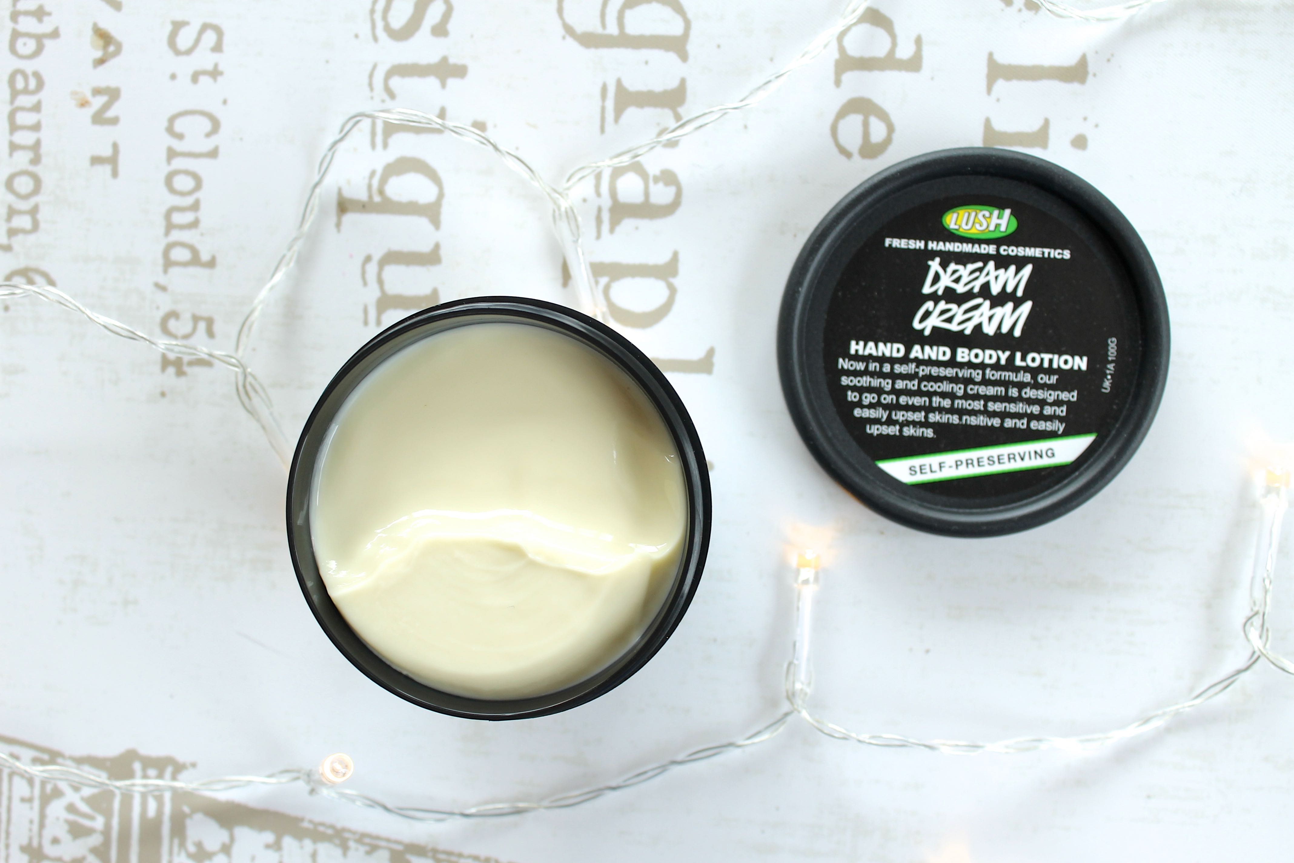 Lush dream cream lotion