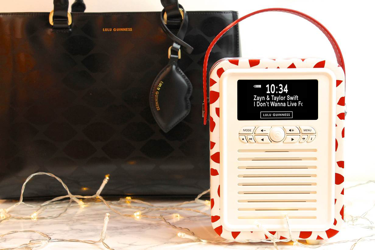 LULU GUINNESS PRINT RETRO MINI RADIO