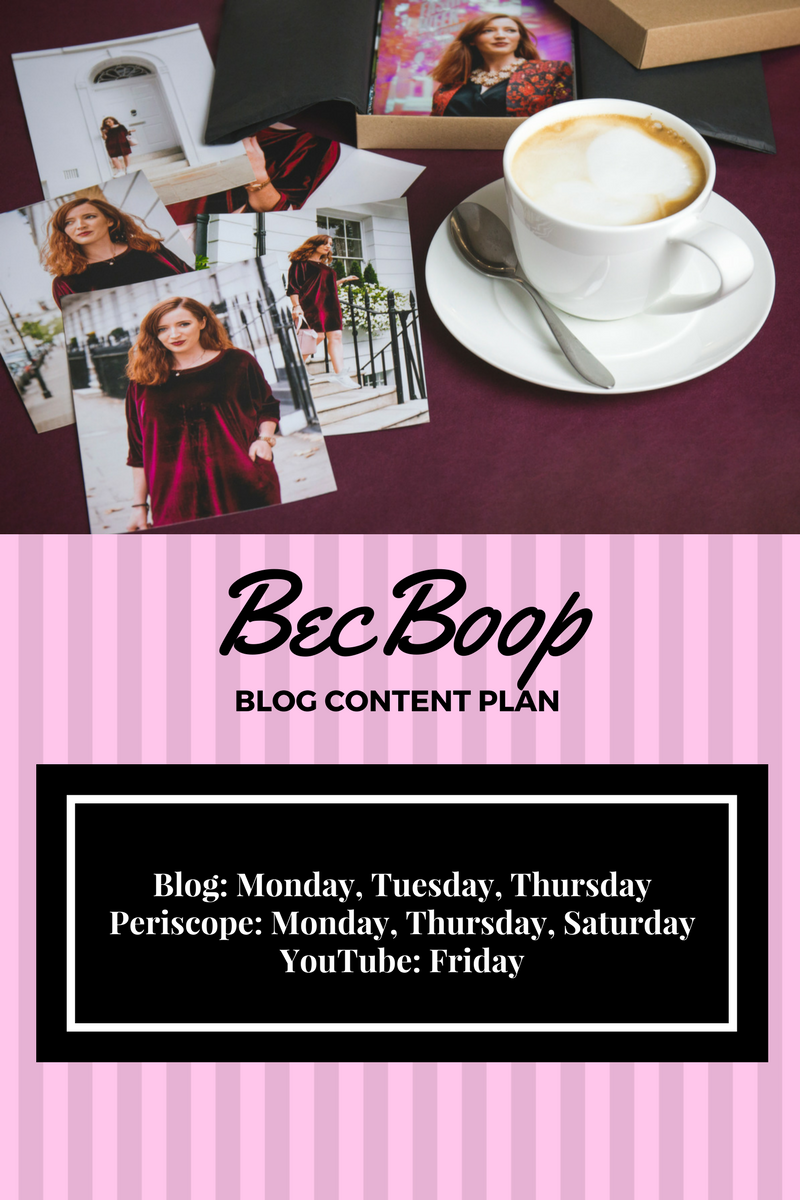 Blogging update plan BecBoop